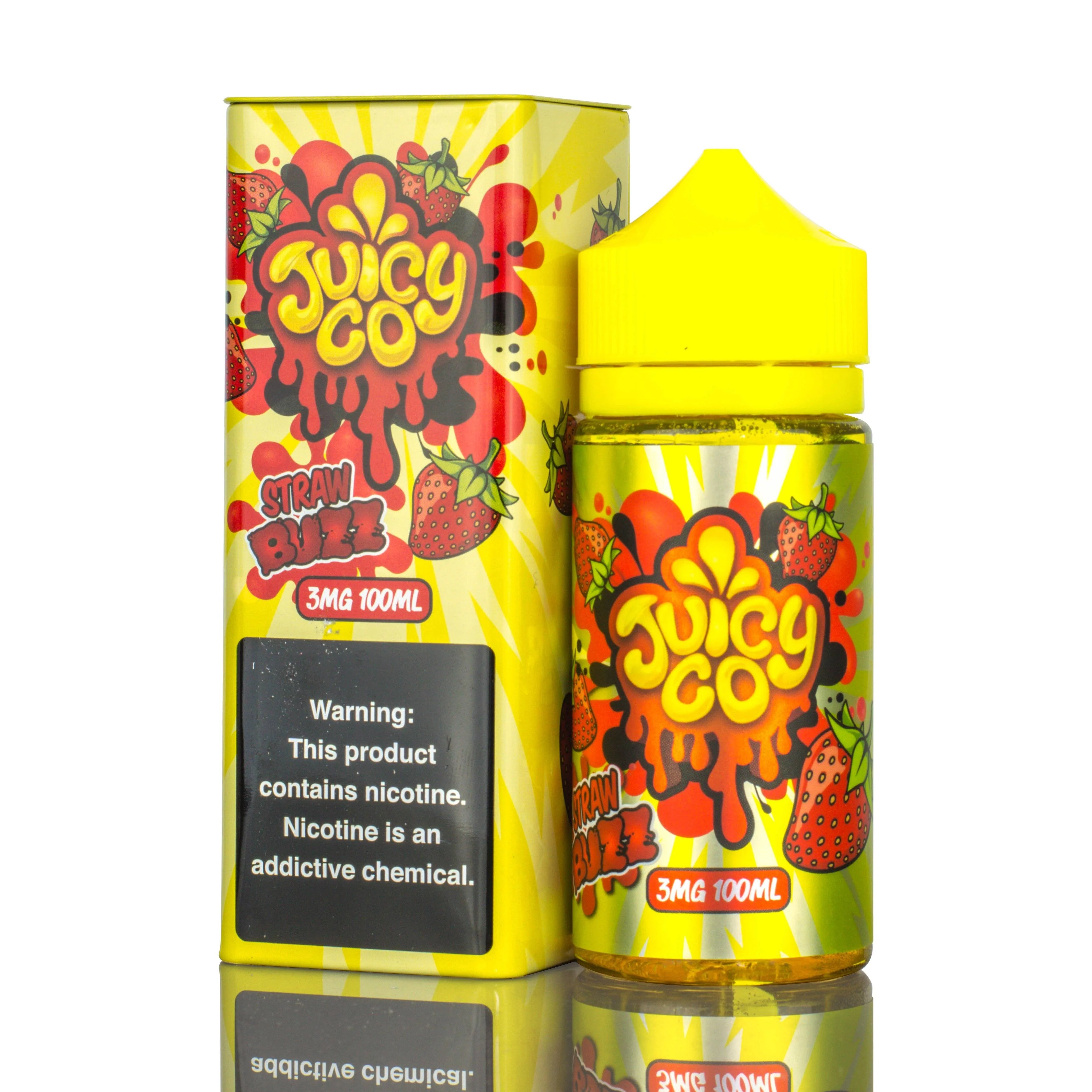 Juicy Co | Straw Buzz eLiquid - 100ML \/ 0MG