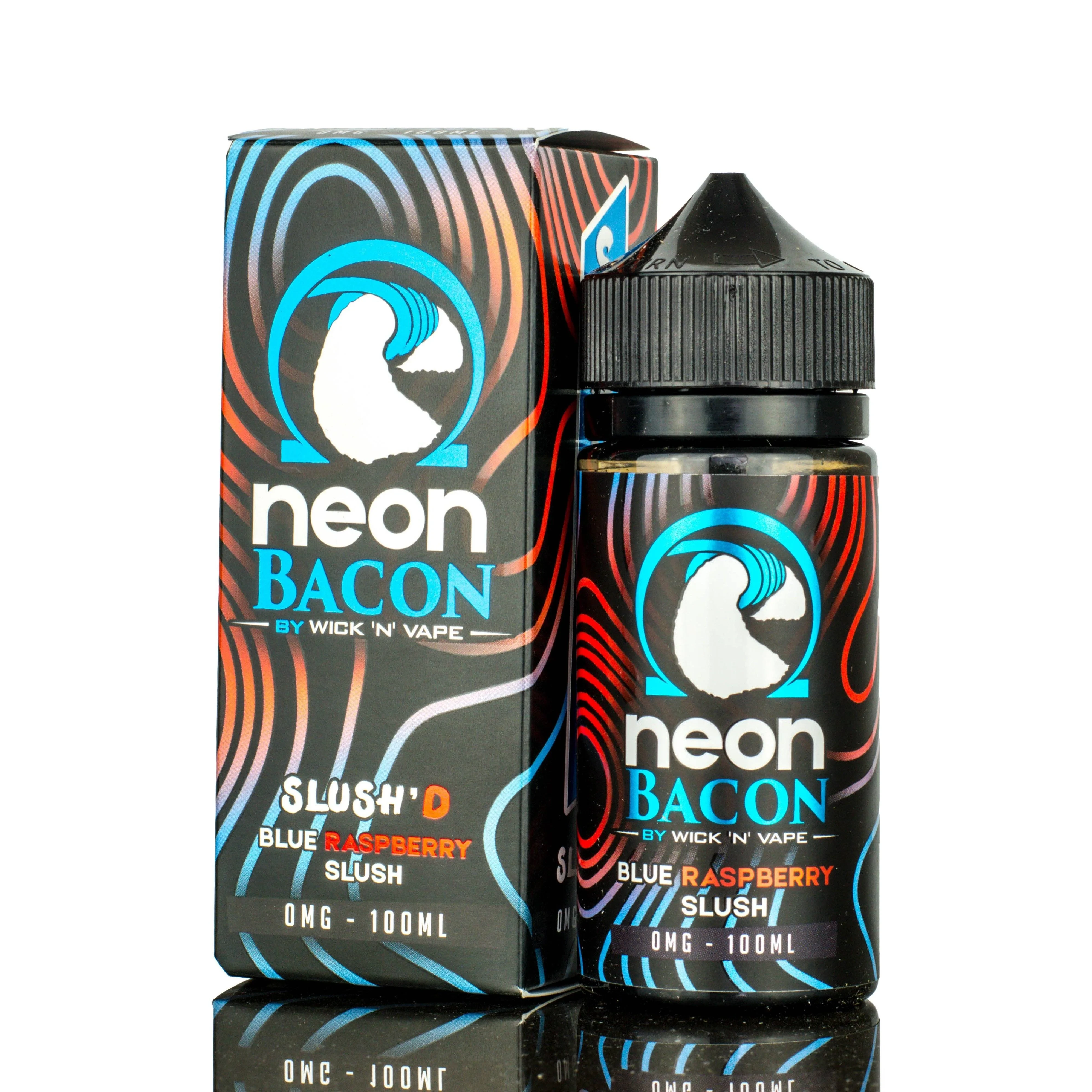 WICK N VAPE | Neon Bacon Blue SLUSH'D eLiquid - 100ML \/ 0MG