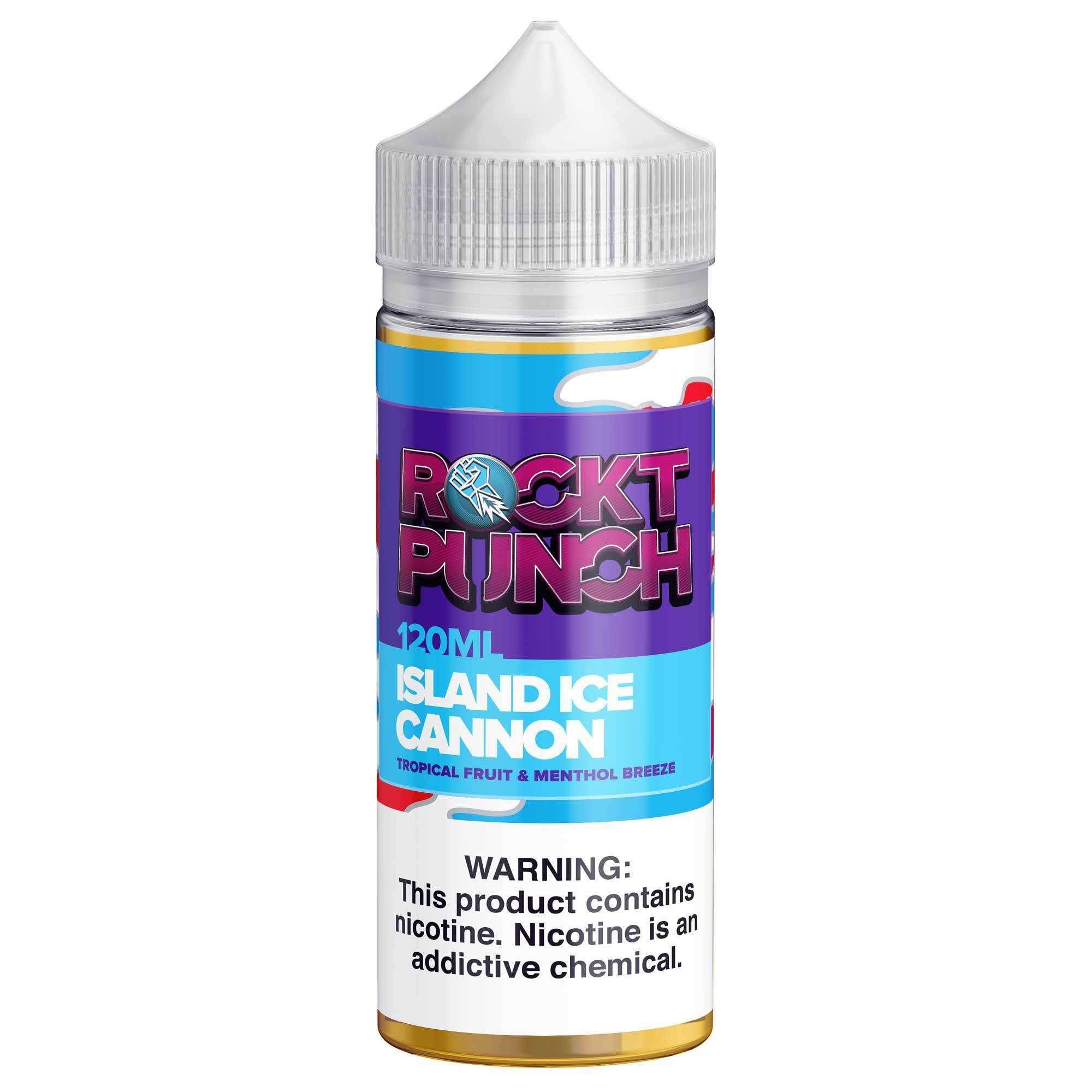 Island Ice Cannon by Rockt Punch Giant Sized E-Juice 120ml - 120ML \/ 0MG