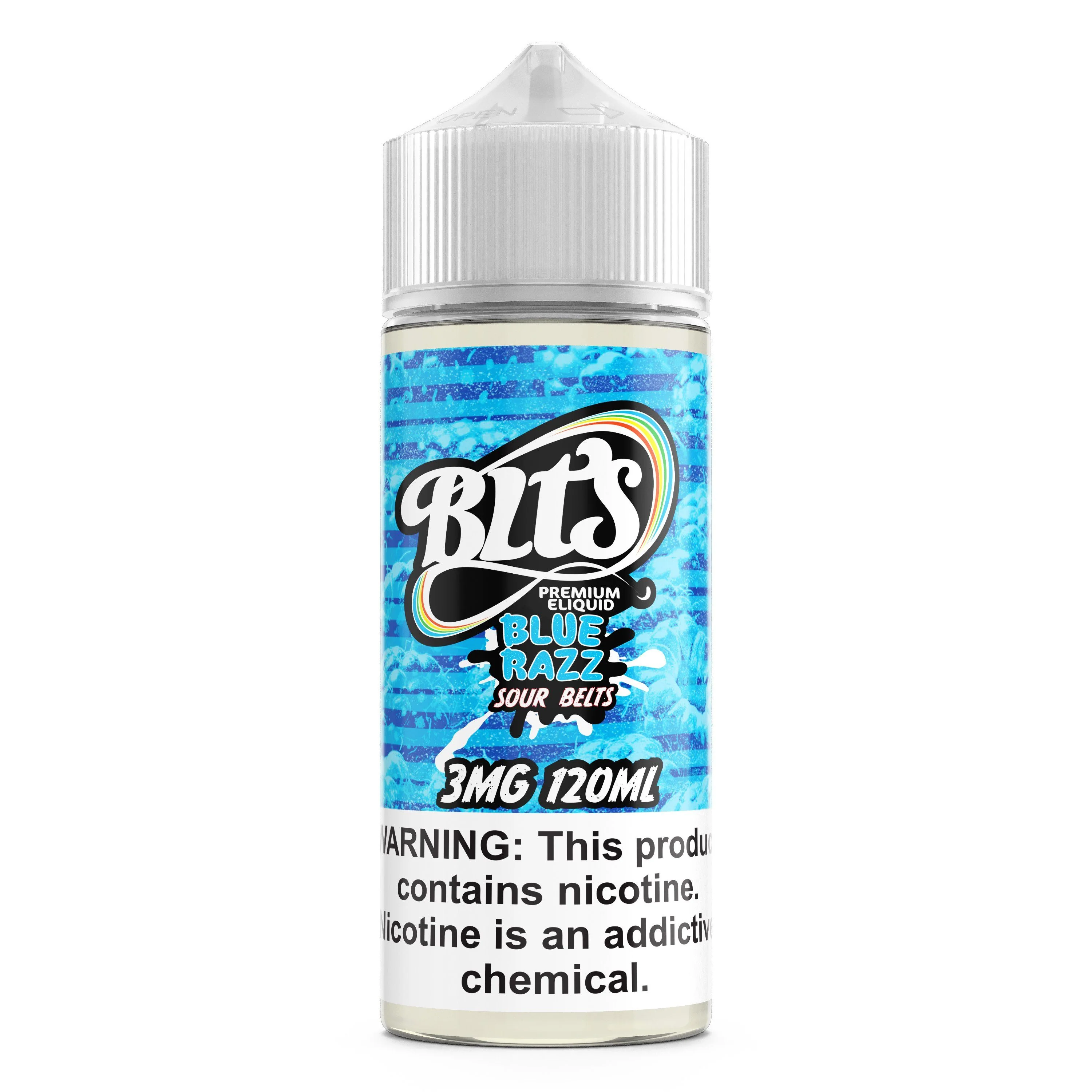Blue Razz Sour Belts by BLTS 120ml - 120ML \/ 0MG