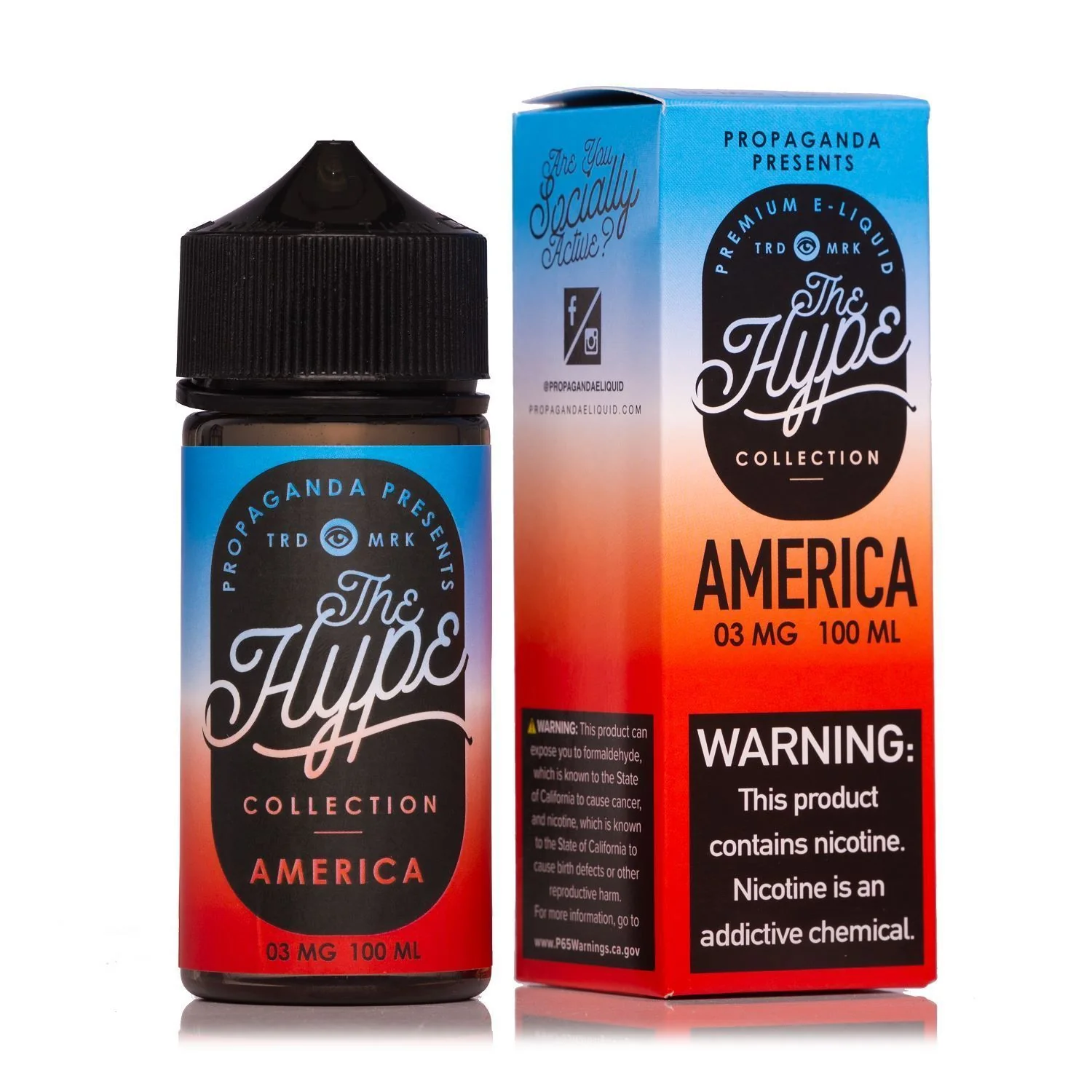America by The Hype Collection 100ml - 0MG