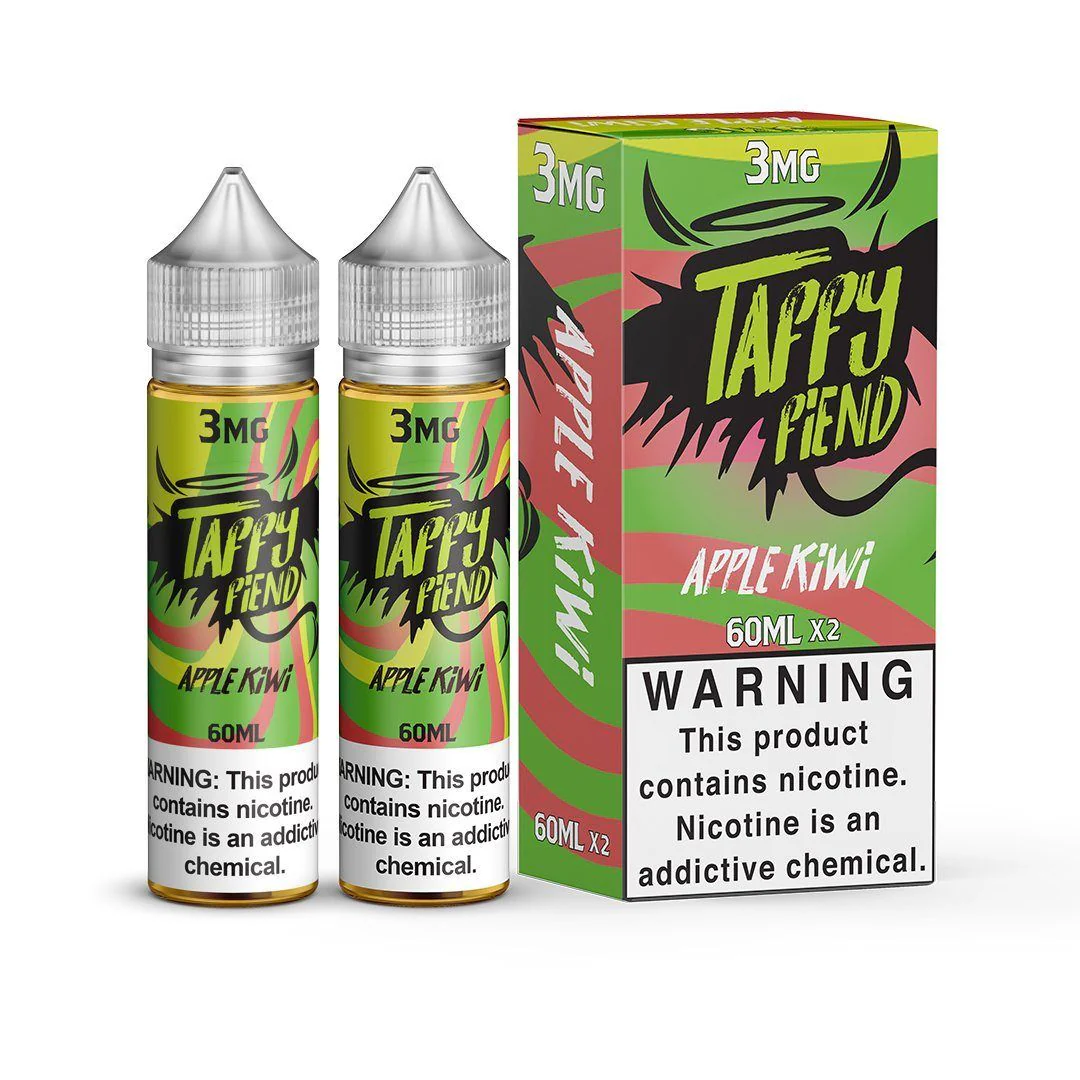 Apple Kiwi by Taffy Fiend E-Liquid 120ml - 0MG