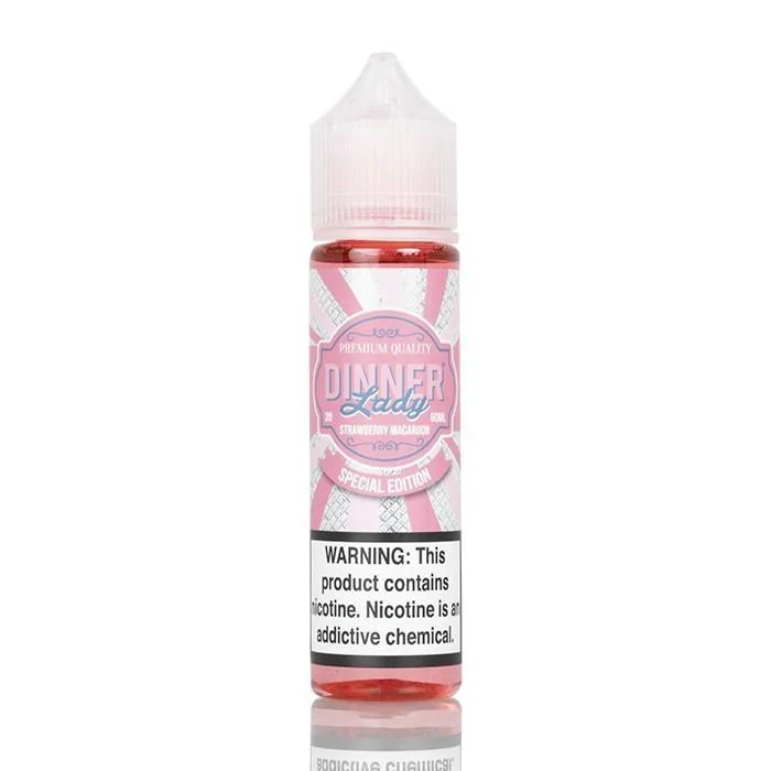 Strawberry Macaroon by Dinner Lady E-Liquid TFN Series 60ml - 0MG